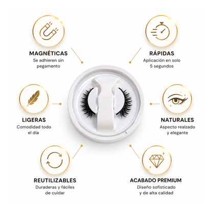 Pestañas magnéticas | Rzeutilizables